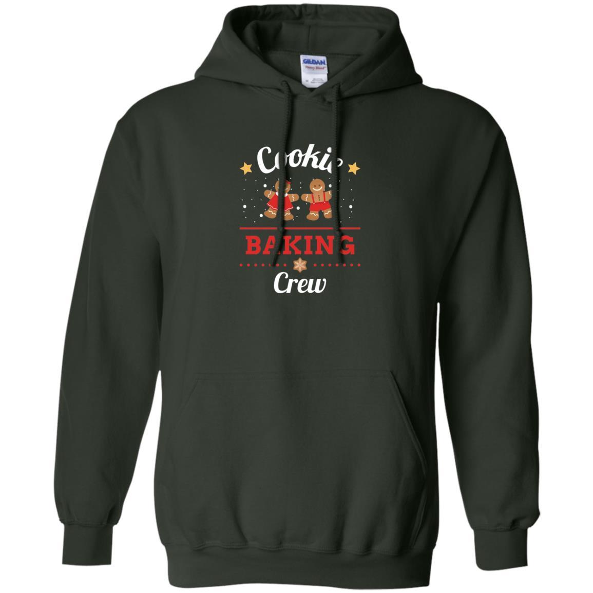 Christmas T-shirt Gingerbread Cookie Baking Crew Forest Green