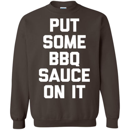 Barbecue Lovers T-shirt Put Some Bbq Sauce On It Dark Chocolate
