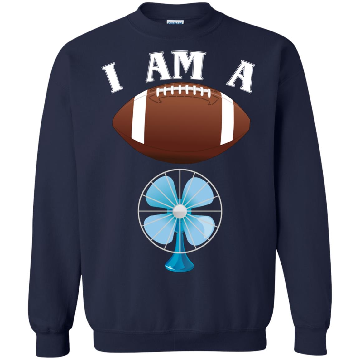 Football Lover T-shirt I Am A Football Fan Navy