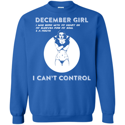 December Girl I Was Born With My Heart T-shirt Royal