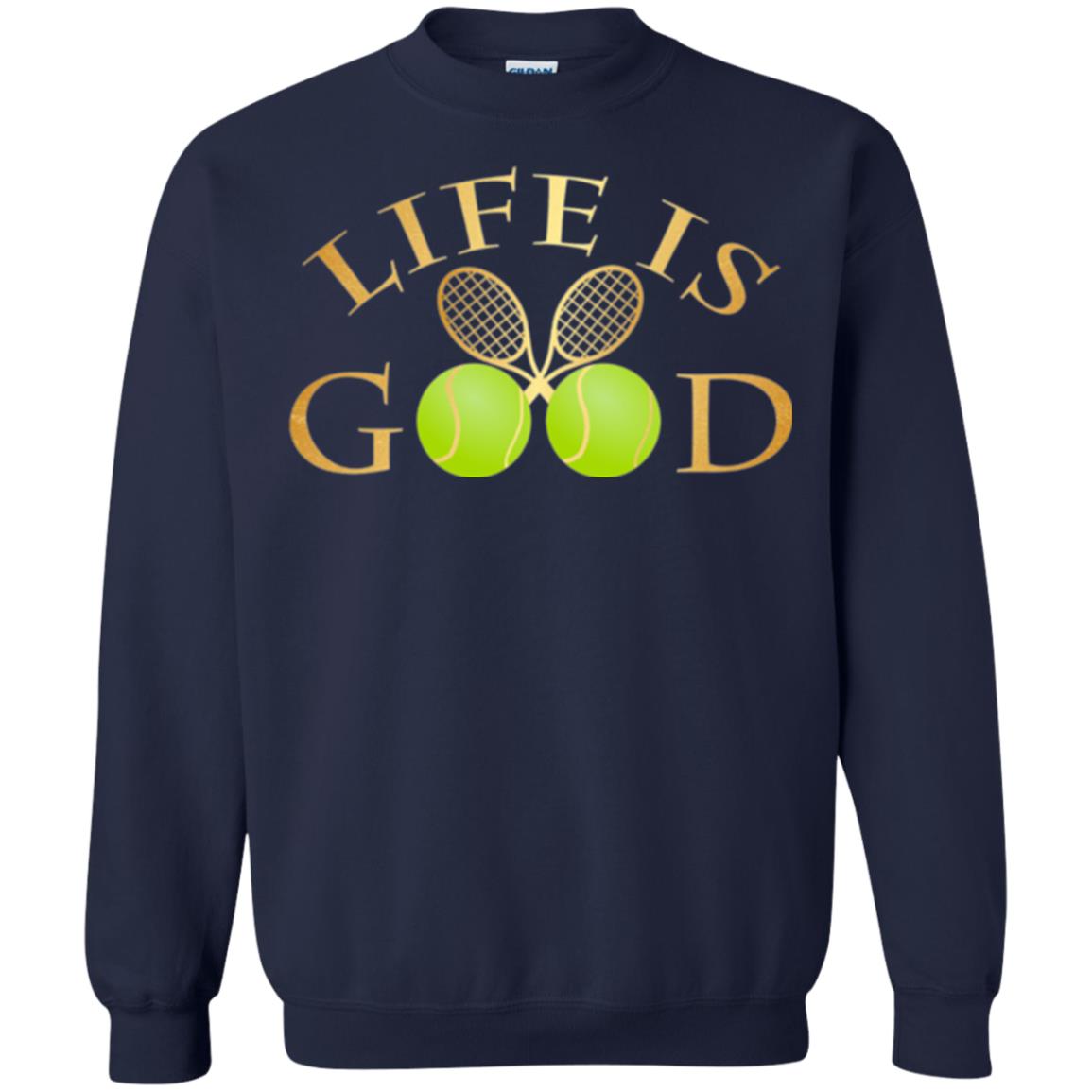 Tennis Lovers T-shirt Life Is Good Navy