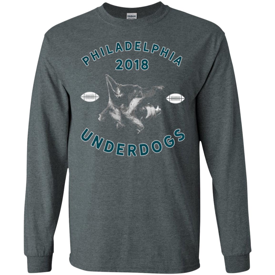 Dog Lover T-shirt Philly Philadelphia Underdogs Lii Game Day Dark Heather