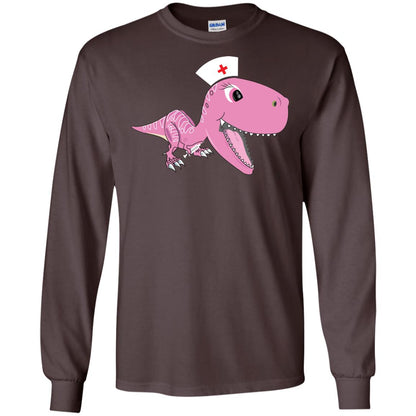 Dinosau-nurse Dinosaurus Nursing Shirt Dark Chocolate