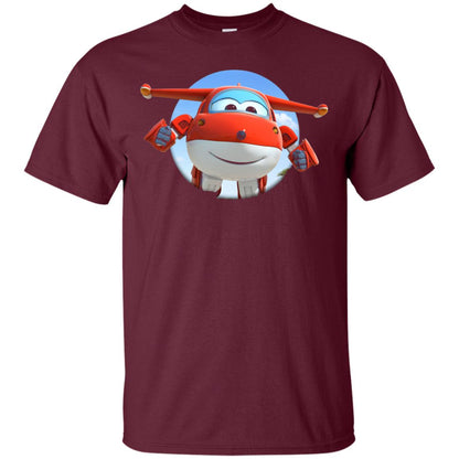 Super Wings Jett Movie Lover T-shirt Maroon