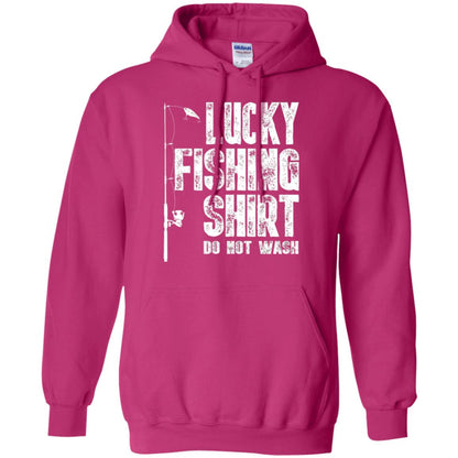Fisherman T-shirt Lucky Fishing Shirt Do Not Wash Heliconia