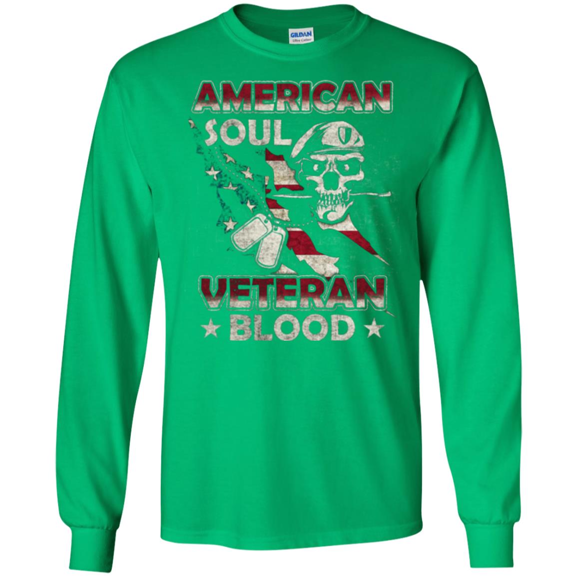 American Soul Veteran Blood Shirt Irish Green
