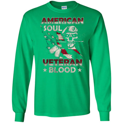 American Soul Veteran Blood Shirt Irish Green