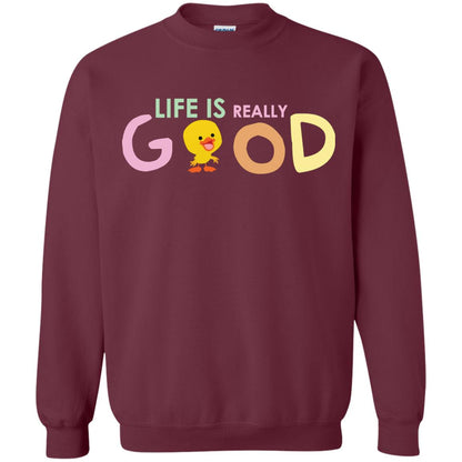 Life Is Really Good With My Cute Duck T-shirt Maroon
