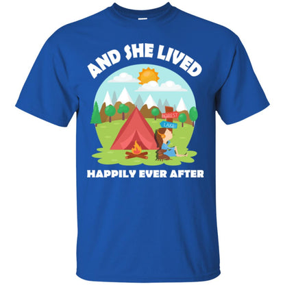 And She Lived Happily Ever After T-shirt Royal