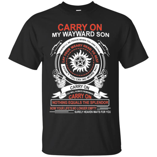 Carry On My Wayward Sonthere Will Be Place When You Are Done Black