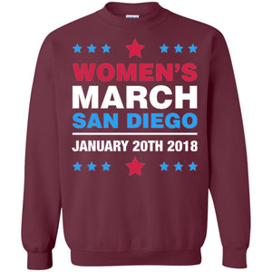 Women's March San Diego January 20th 2018 Protest Women's Right T-shirt