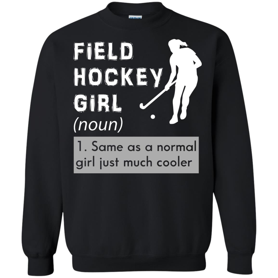 Field Hockey Girl Hockey Lover T-shirt Black