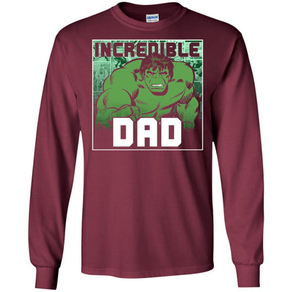 Daddy T-shirt Incredable Dad Maroon