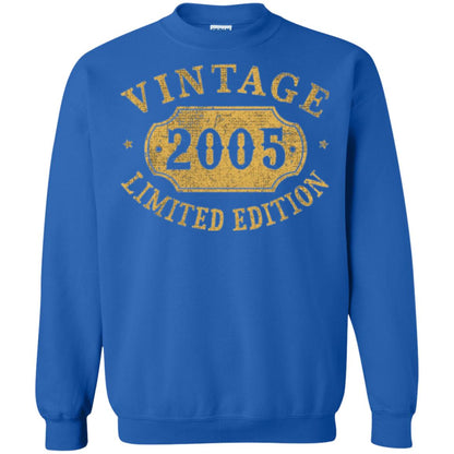 Brithday T-shirt Vintage 2005 Limited Edition Royal