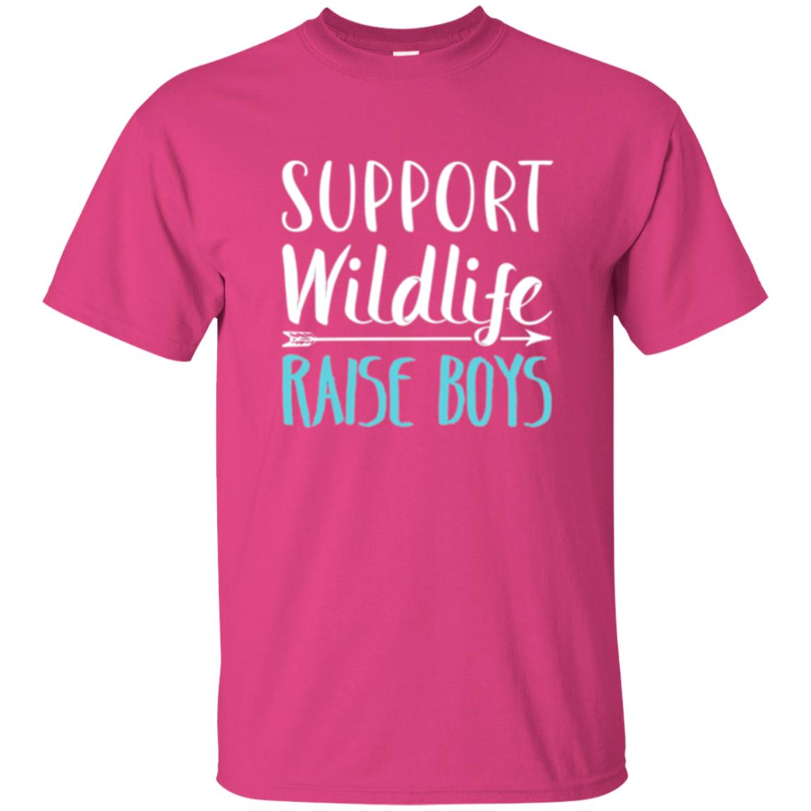 Funny Mother_s Day T-shirt Support Wildlife Raise Boys Heliconia