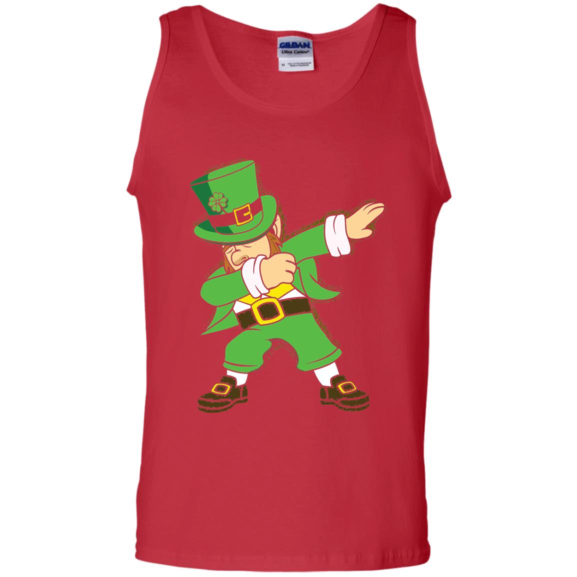 Dabbing Leprechaun Irish Dab Dance St Patrick_s Day T-shirt Red