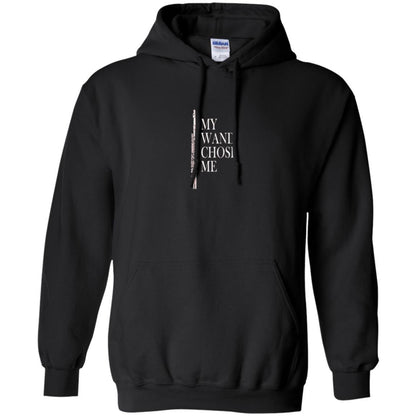 Flute Lover T-shirt My Wand Chose Me Black