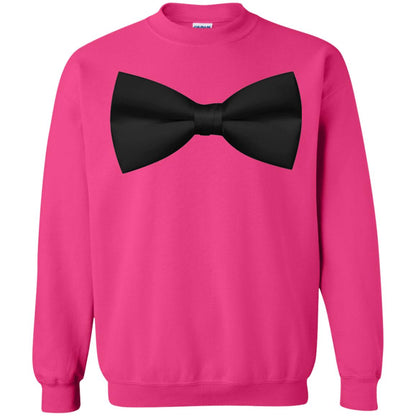 Big Black Bow Tie Tee Shirt Heliconia