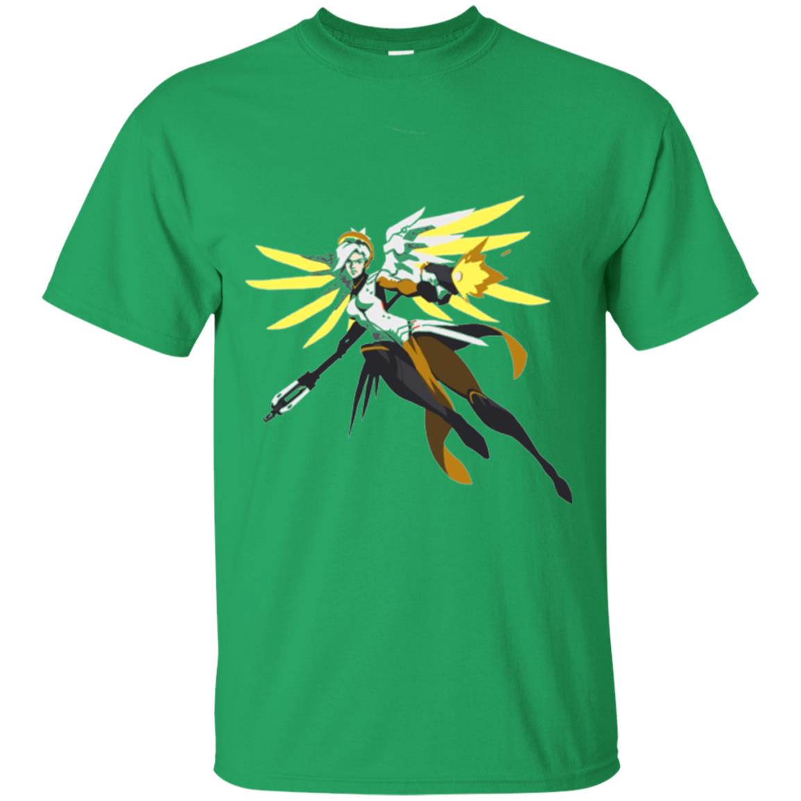 Overwatch Mercy Battle Ready Spray T-shirt Irish Green