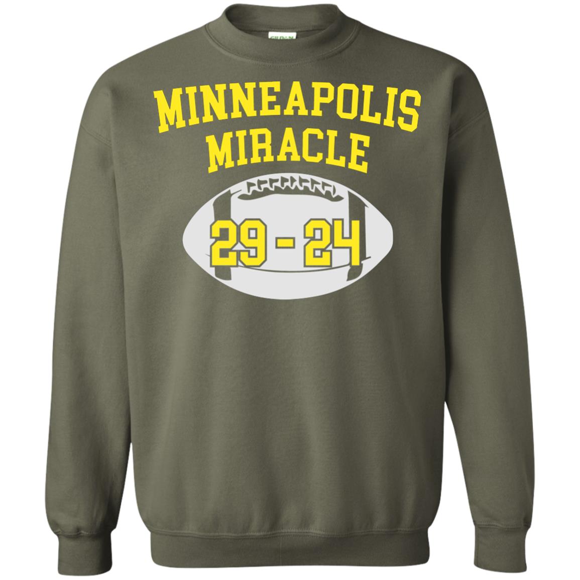 Football Lover T-shirt Minneapolis Miracle Military Green