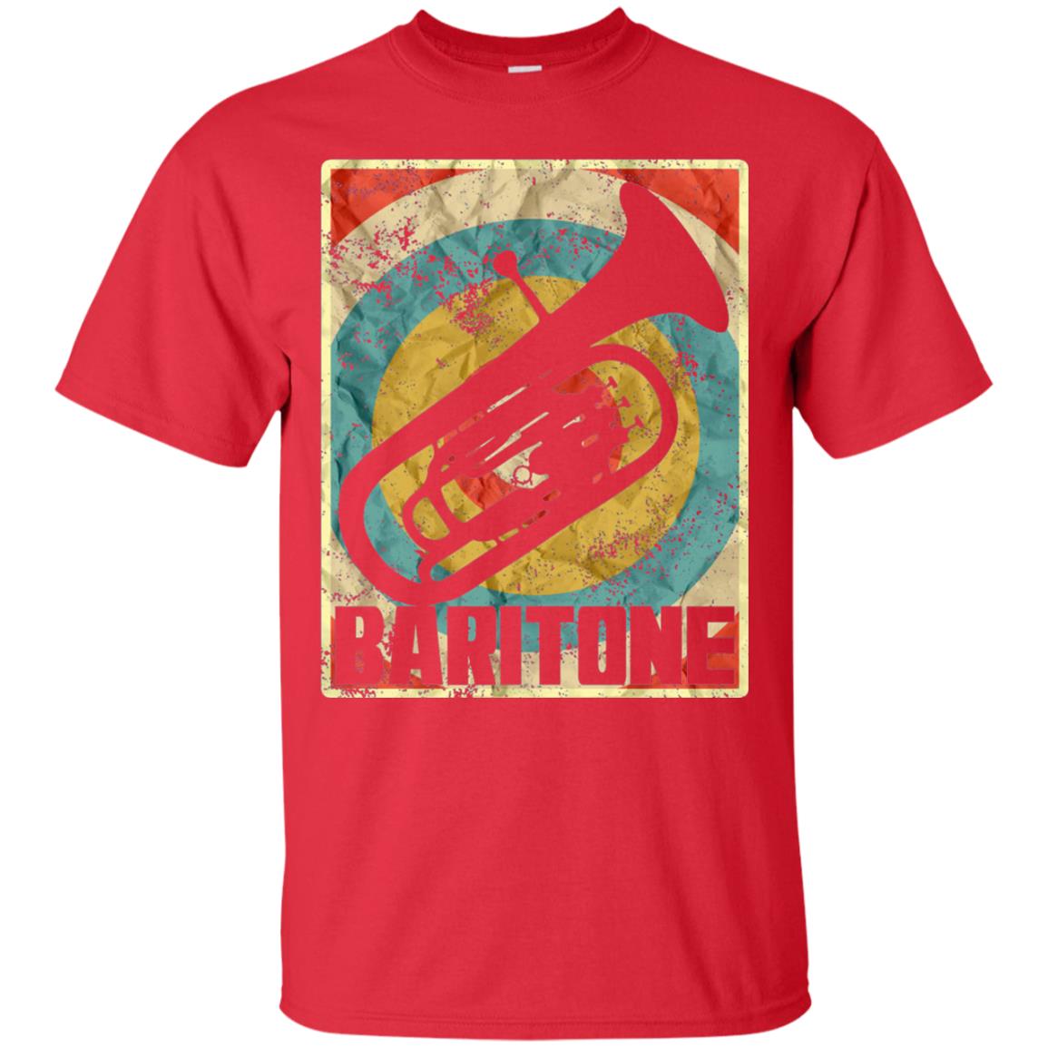Vintage Baritone Horn T-shirt Red