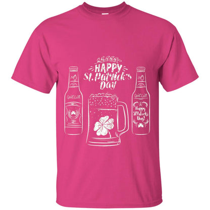 Happy St. Patrick_s Day Drinking Beer St Patrick_s Day T-shirt Heliconia