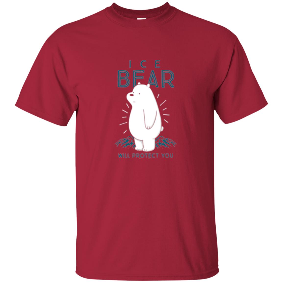 Ice Bear Will Protect You T-shirt Cardinal
