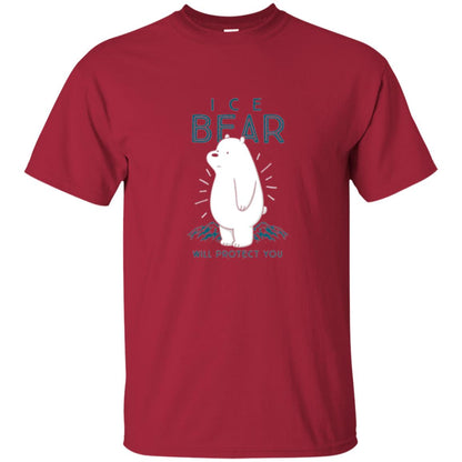 Ice Bear Will Protect You T-shirt Cardinal