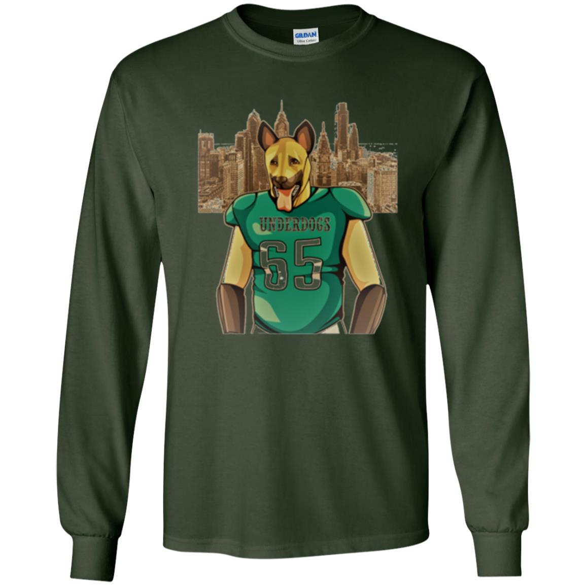 Dog Lover T-shirt Philly Fan Philadelphia Underdogs 2018 Game Day Forest Green