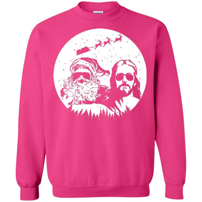 Christmas T-shirt Jesus And Santa Claus Heliconia