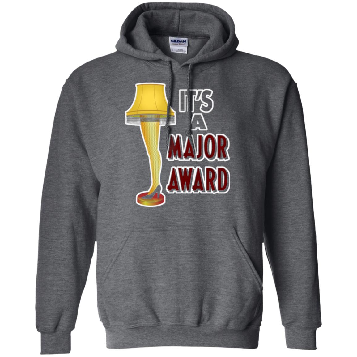 Christmas T-shirt It_s A Major Award Leg Lamp Dark Heather