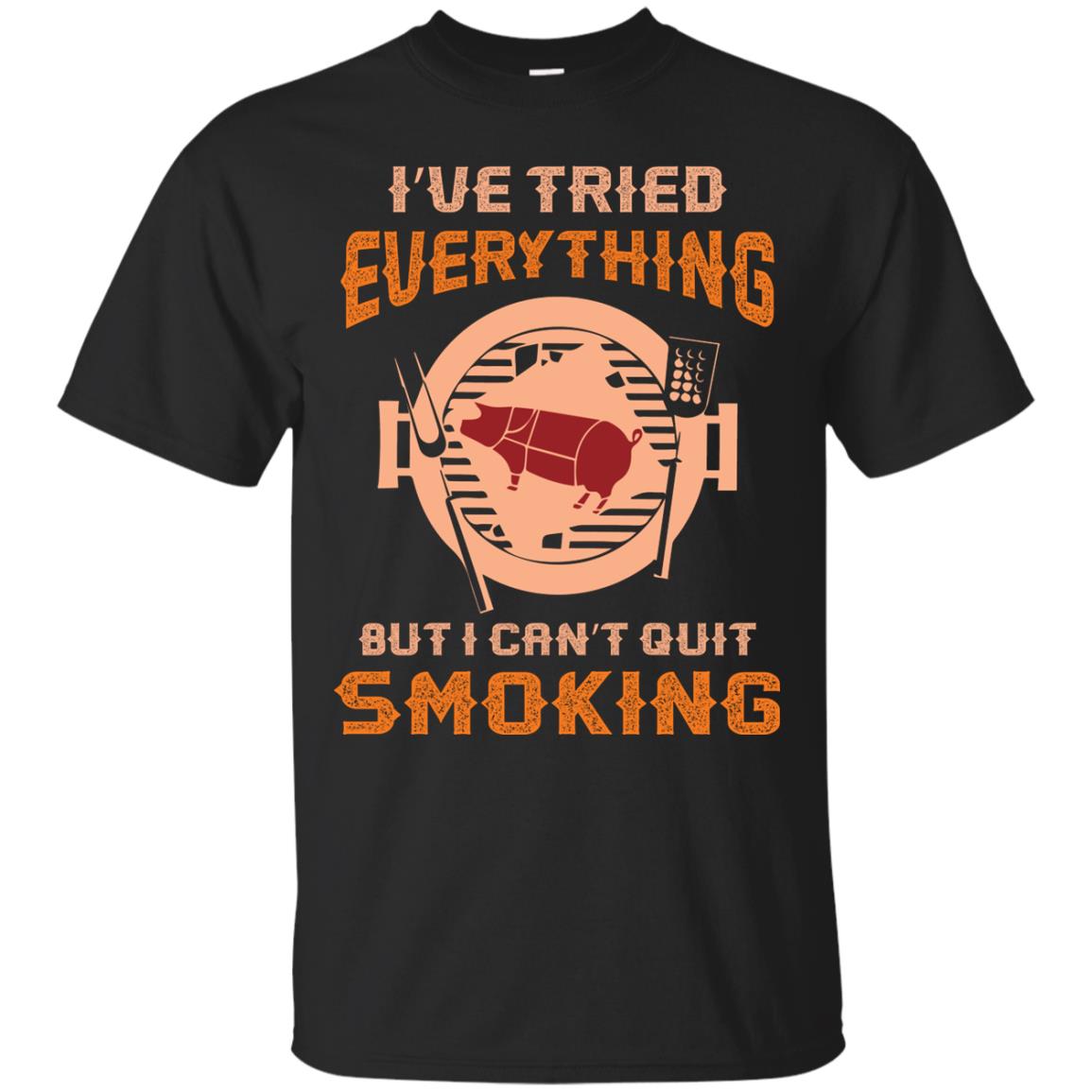 I Can’t Quit Smoking Barbecue Party T-shirt Black