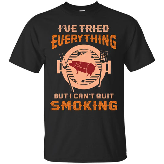I Can’t Quit Smoking Barbecue Party T-shirt Black
