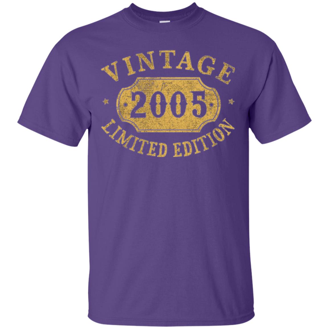 Brithday T-shirt Vintage 2005 Limited Edition Purple