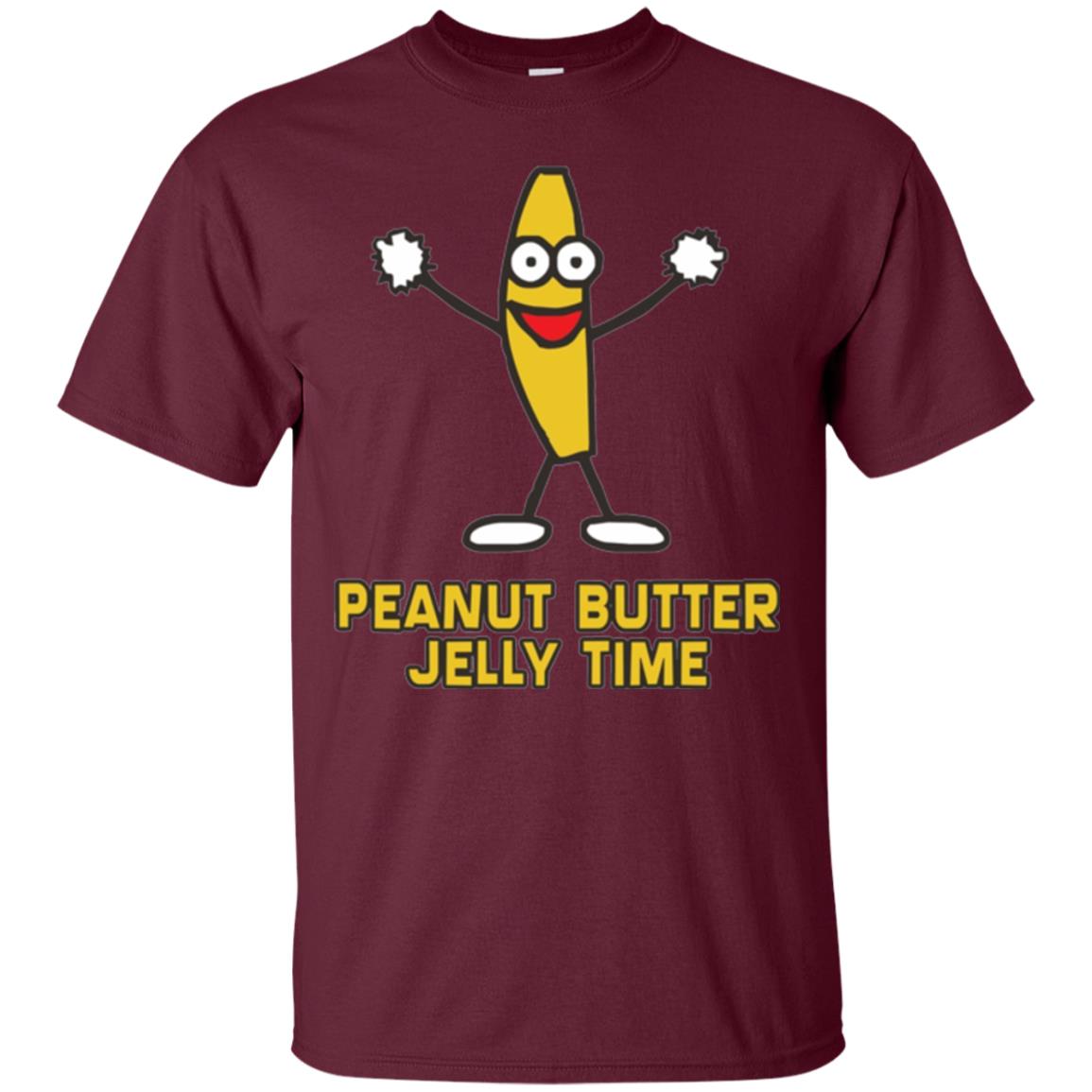 Peanut Butter Jelly Time T-shirt Maroon