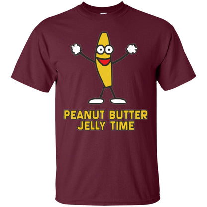 Peanut Butter Jelly Time T-shirt Maroon