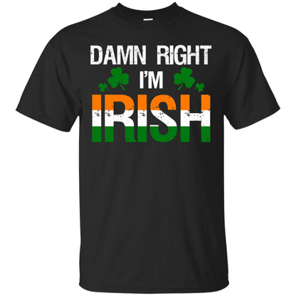 Damn Right I_m Irish Shirt Black