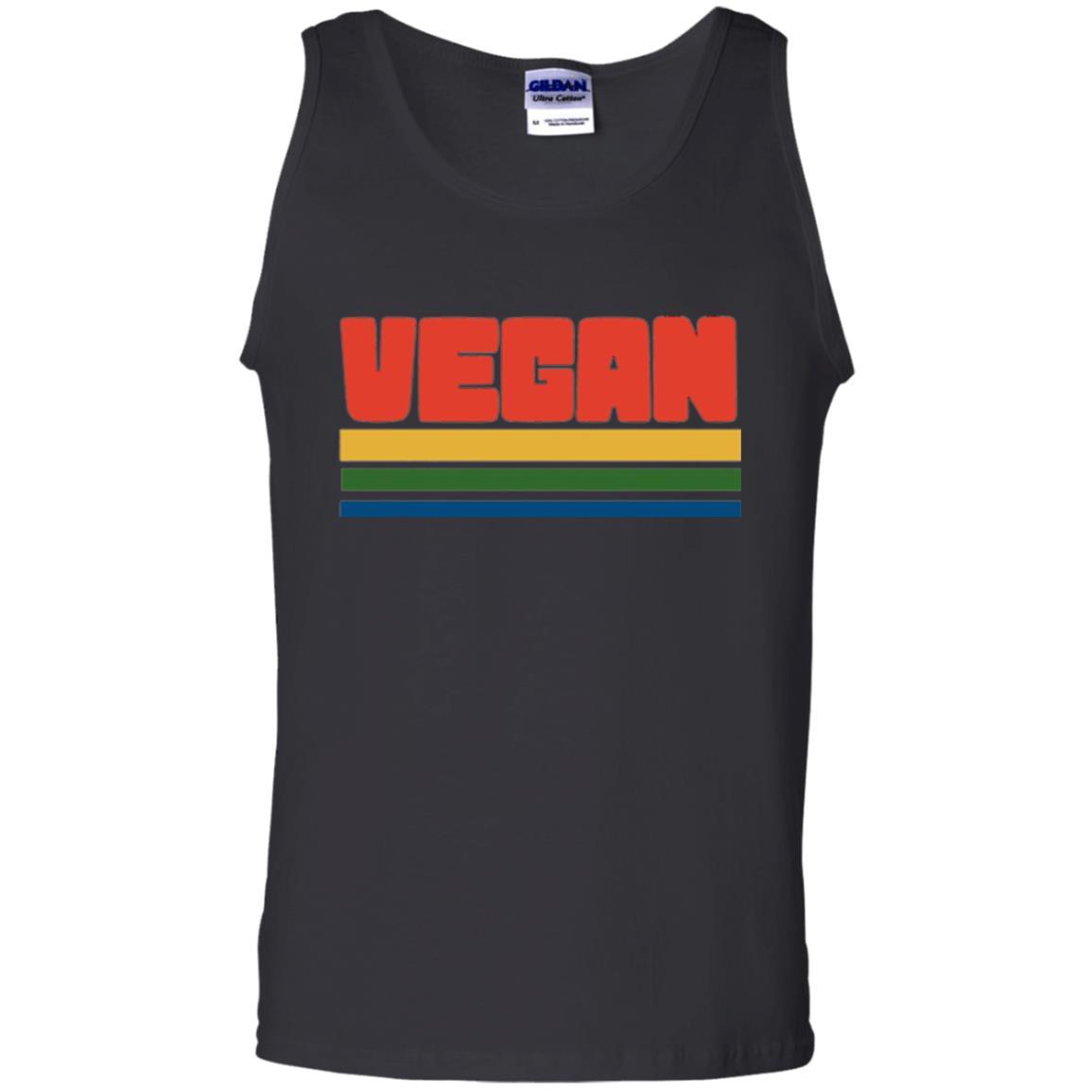 Vegan T-shirt Retro Style Veganism Black