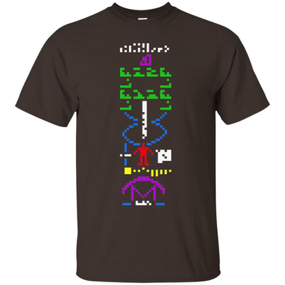 Astronomer T-shirt 1974 Arecibo Message Cool Space Exploration Dark Chocolate