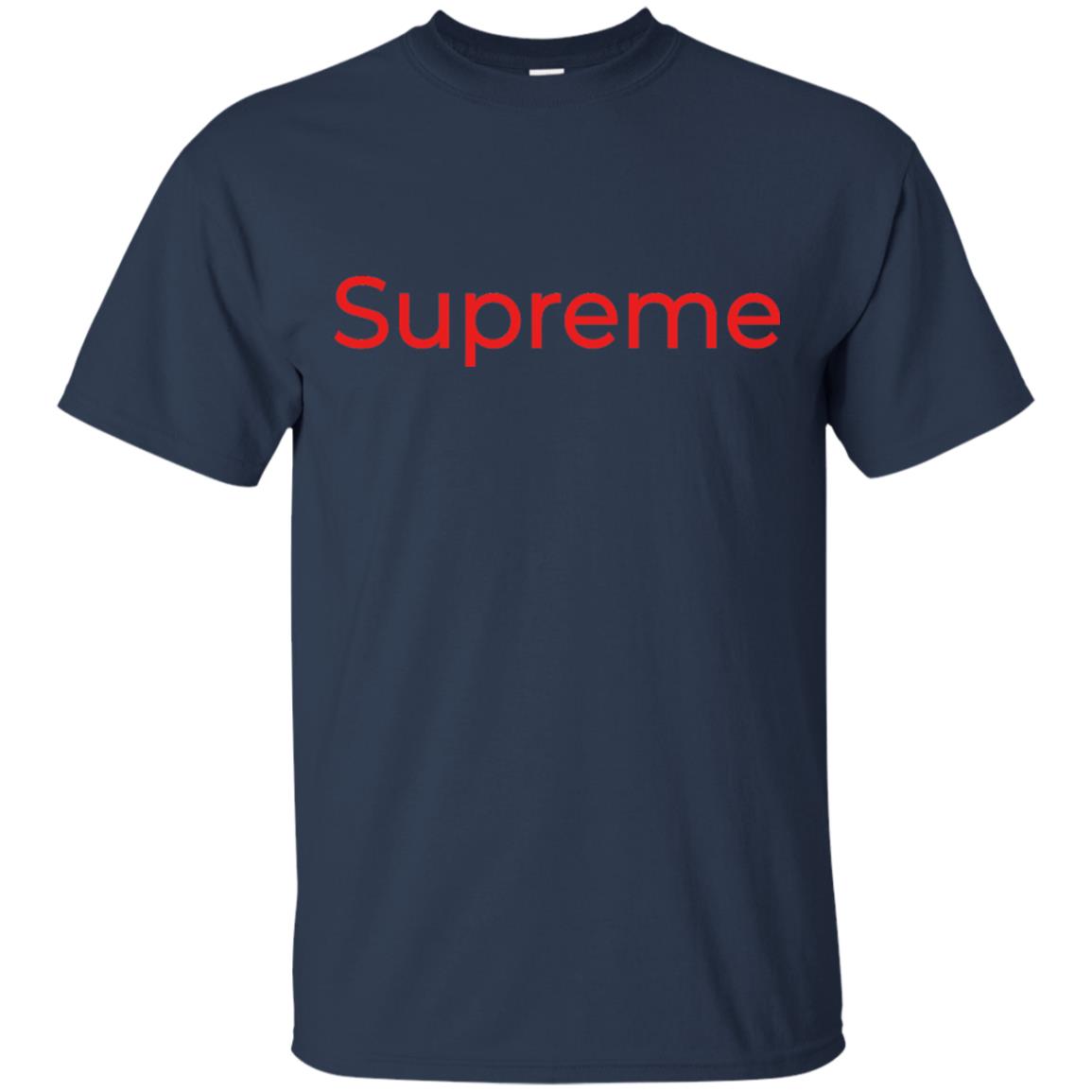 Red Supreme T-shirt Navy
