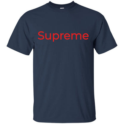 Red Supreme T-shirt Navy