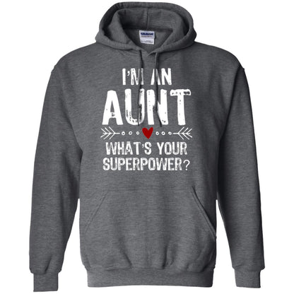 Aunt T-shirt I_m An Aunt What_s Your Superpower Dark Heather