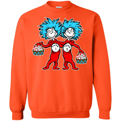 Dr. Seuss Thing 1 Thing 2 Easter Egg T-shirt Orange