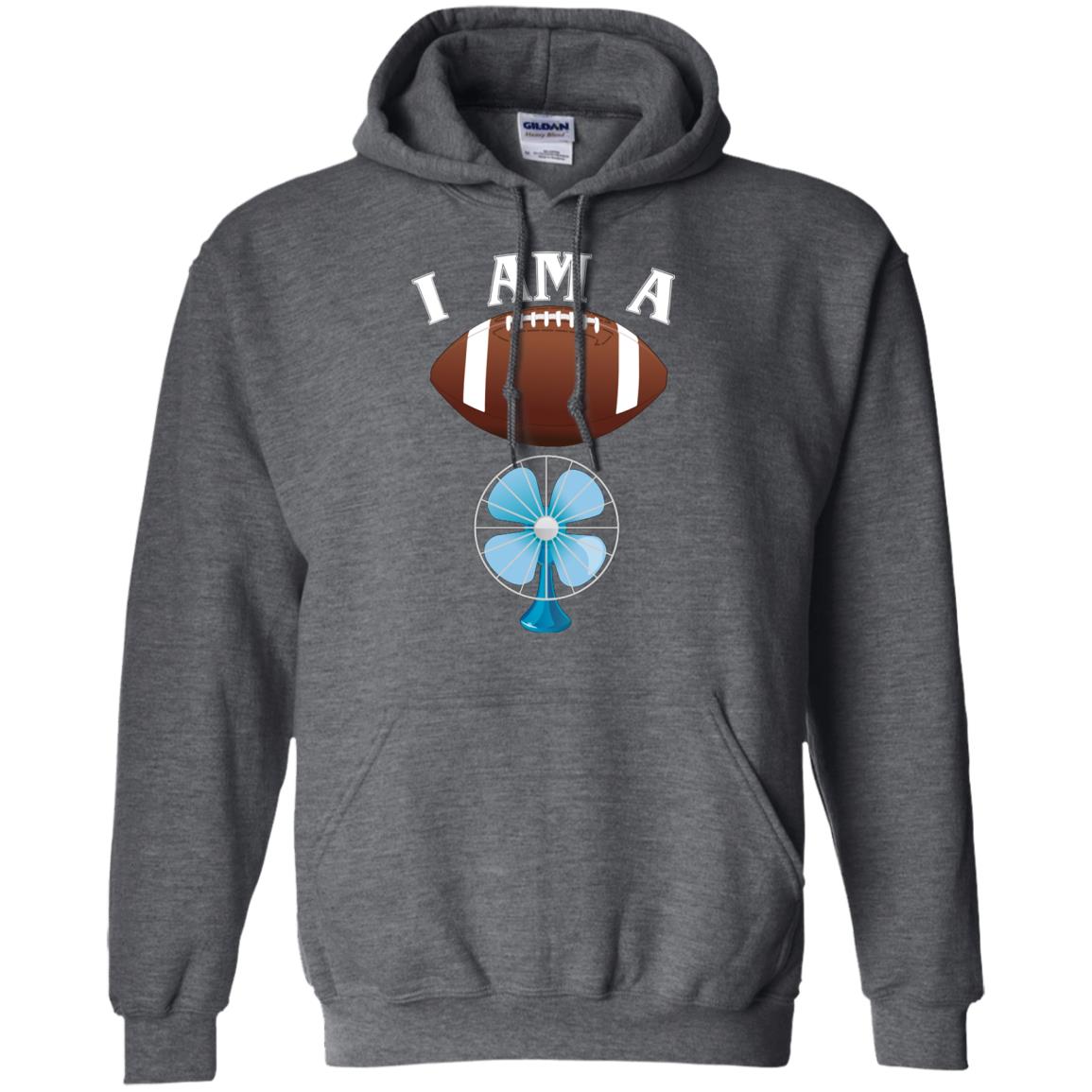 Football Lover T-shirt I Am A Football Fan Dark Heather