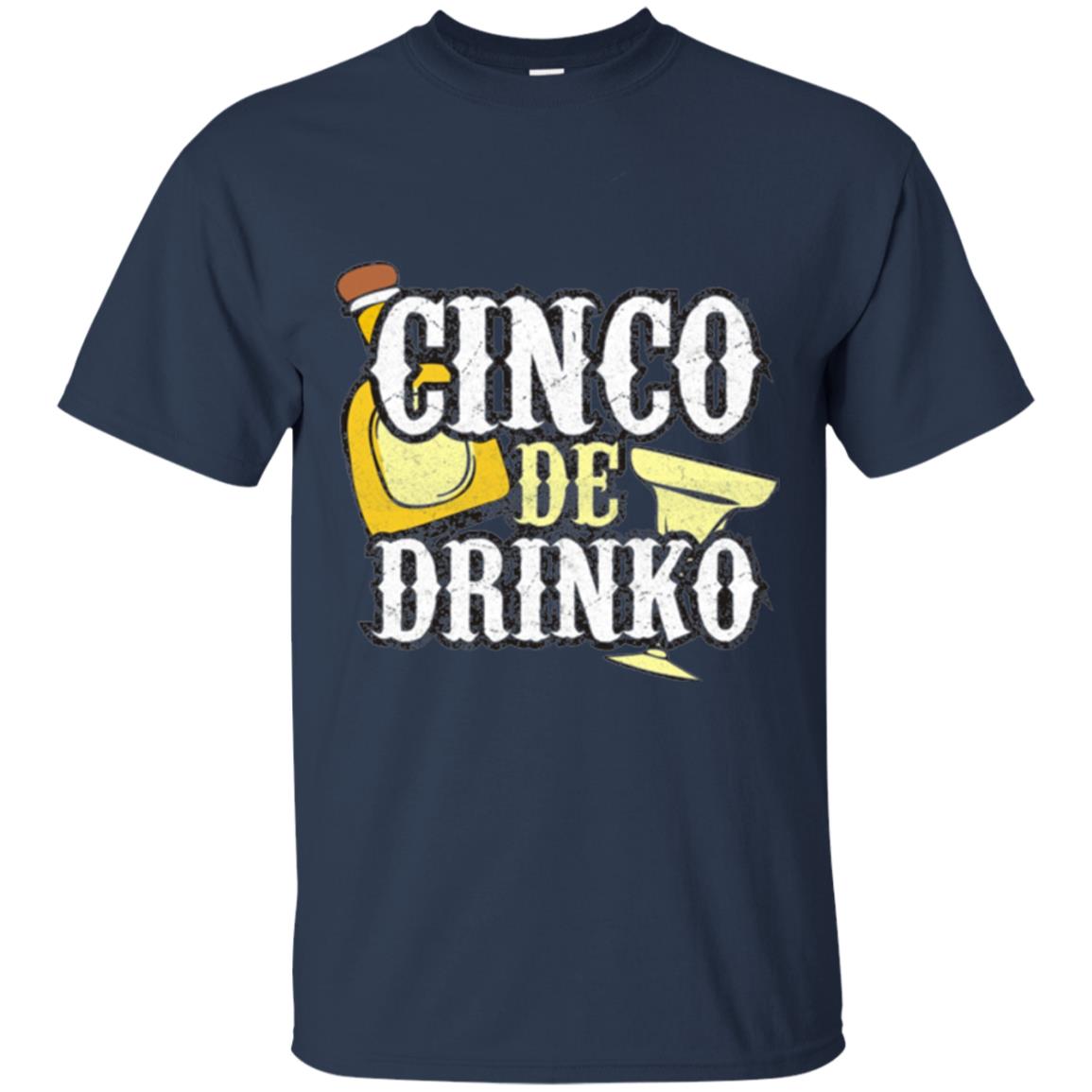 Funny Cinco De Mayo Drinko Celebration T-shirt Navy