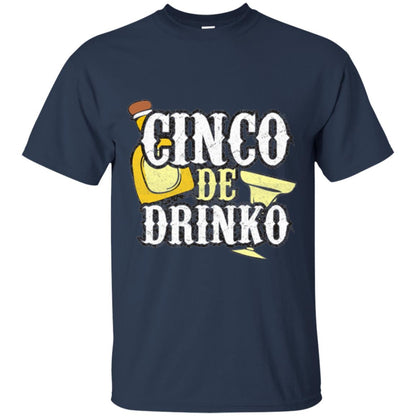Funny Cinco De Mayo Drinko Celebration T-shirt Navy