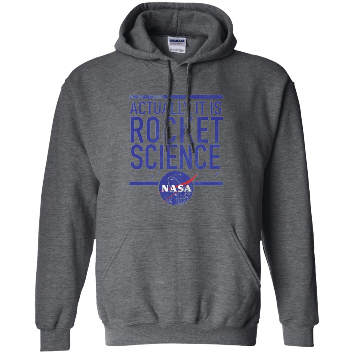 Science T-shirt Actually It Is Rocket Science Graphic Dark Heather