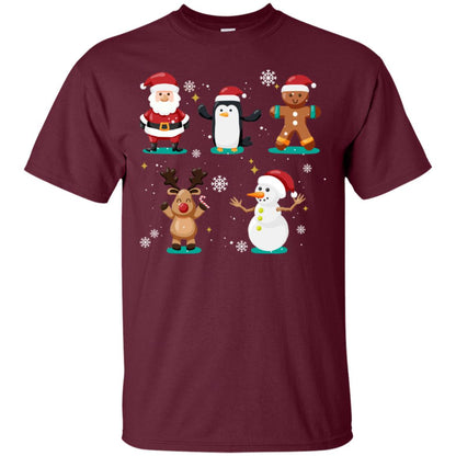 Christmas Character Ideas Gift Shirt Maroon