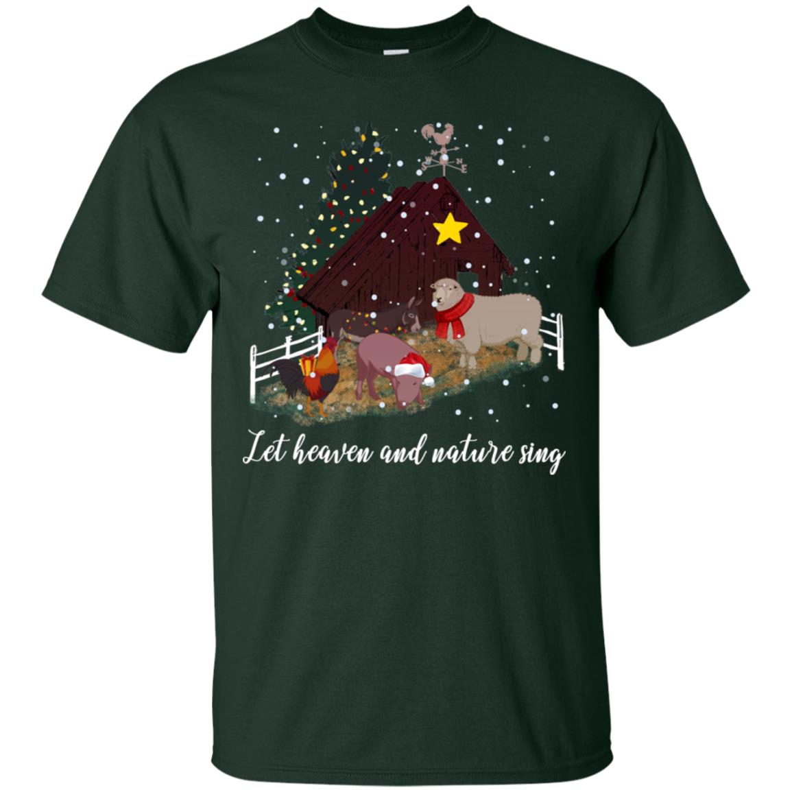 Let Heaven And Nature Sing X-mas Gift Shirt Forest