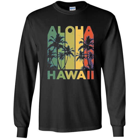 Vintage Hawaiian Islands Tee Hawaii Aloha State T-shirt Black